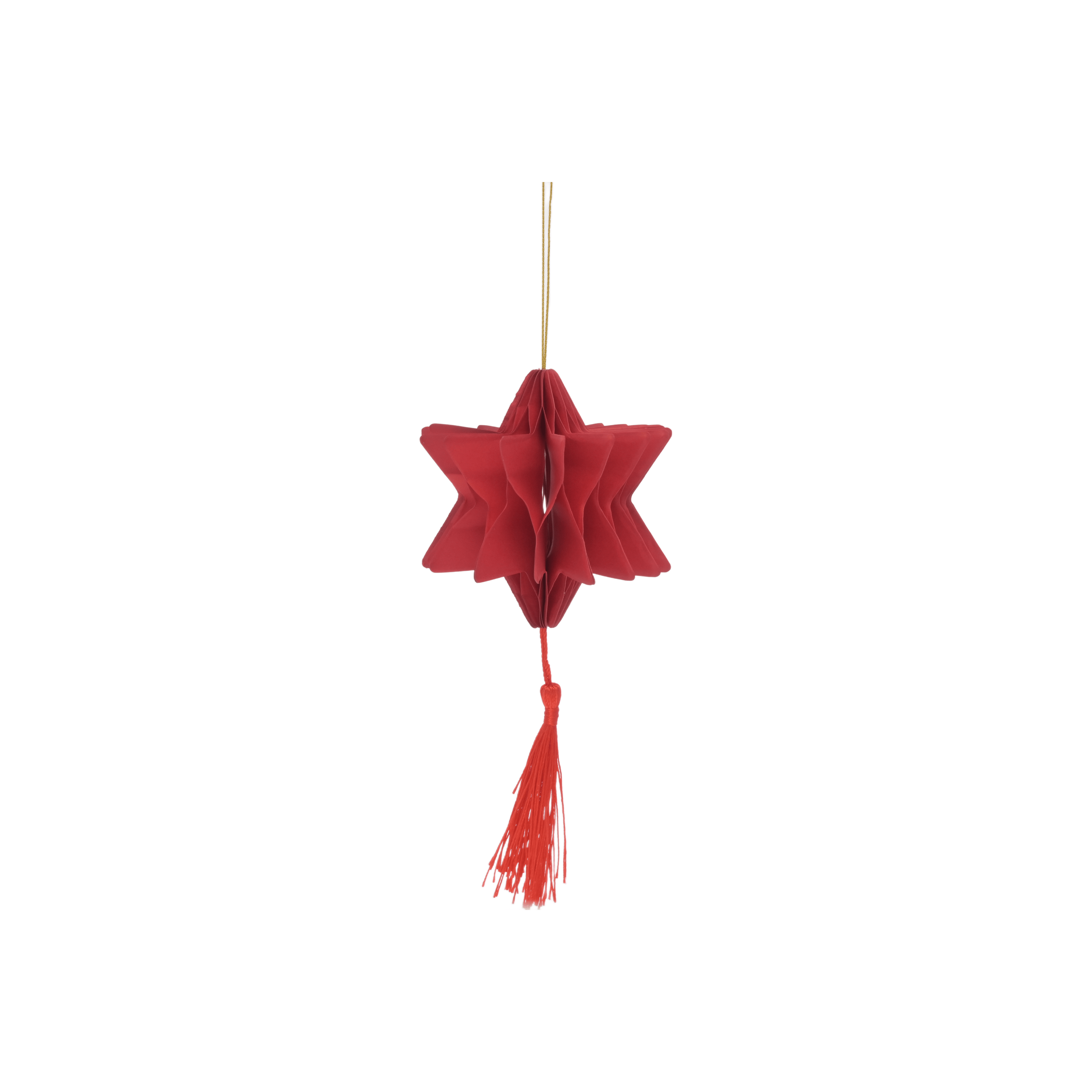 Karaca Home New Year Yılbaşı Yıldız Şekilli 3 Adet Ağaç Süsü 9x10 cm
