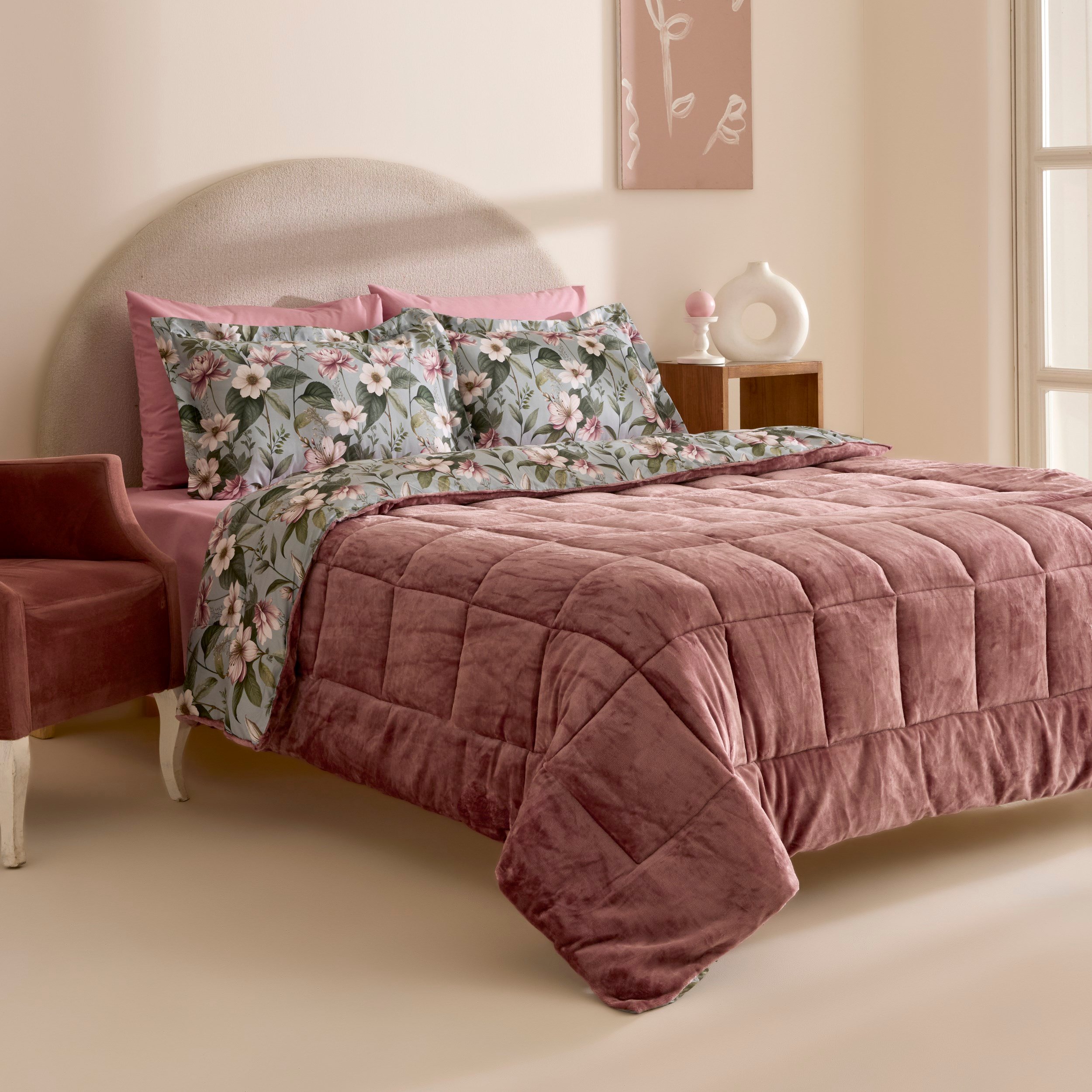 Karaca Home Purpura Çift Kişilik Comfort Set Pembe