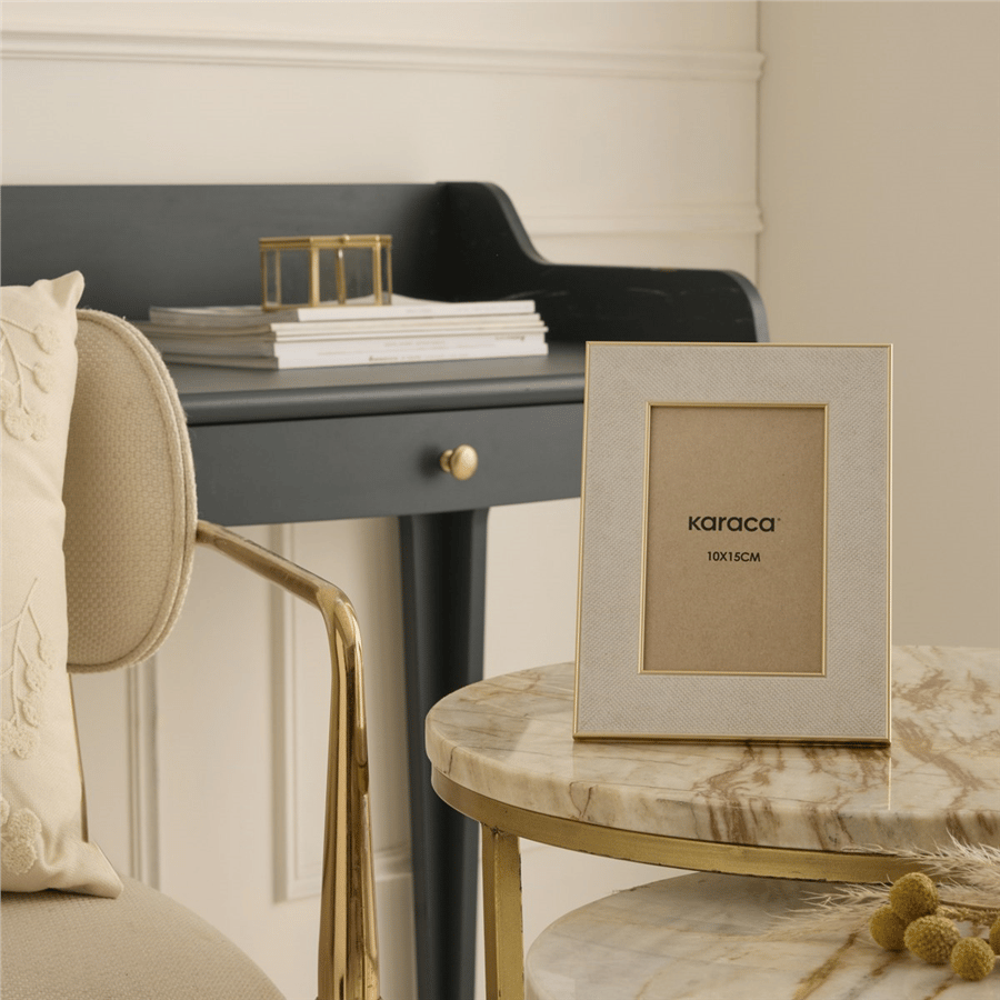 Karaca Home Revel Frame Beige 13x18 cm
