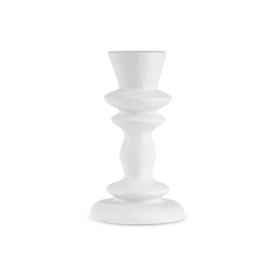 Karaca Home Stone Şamdan Beyaz 9,4x9,4x21,2 cm