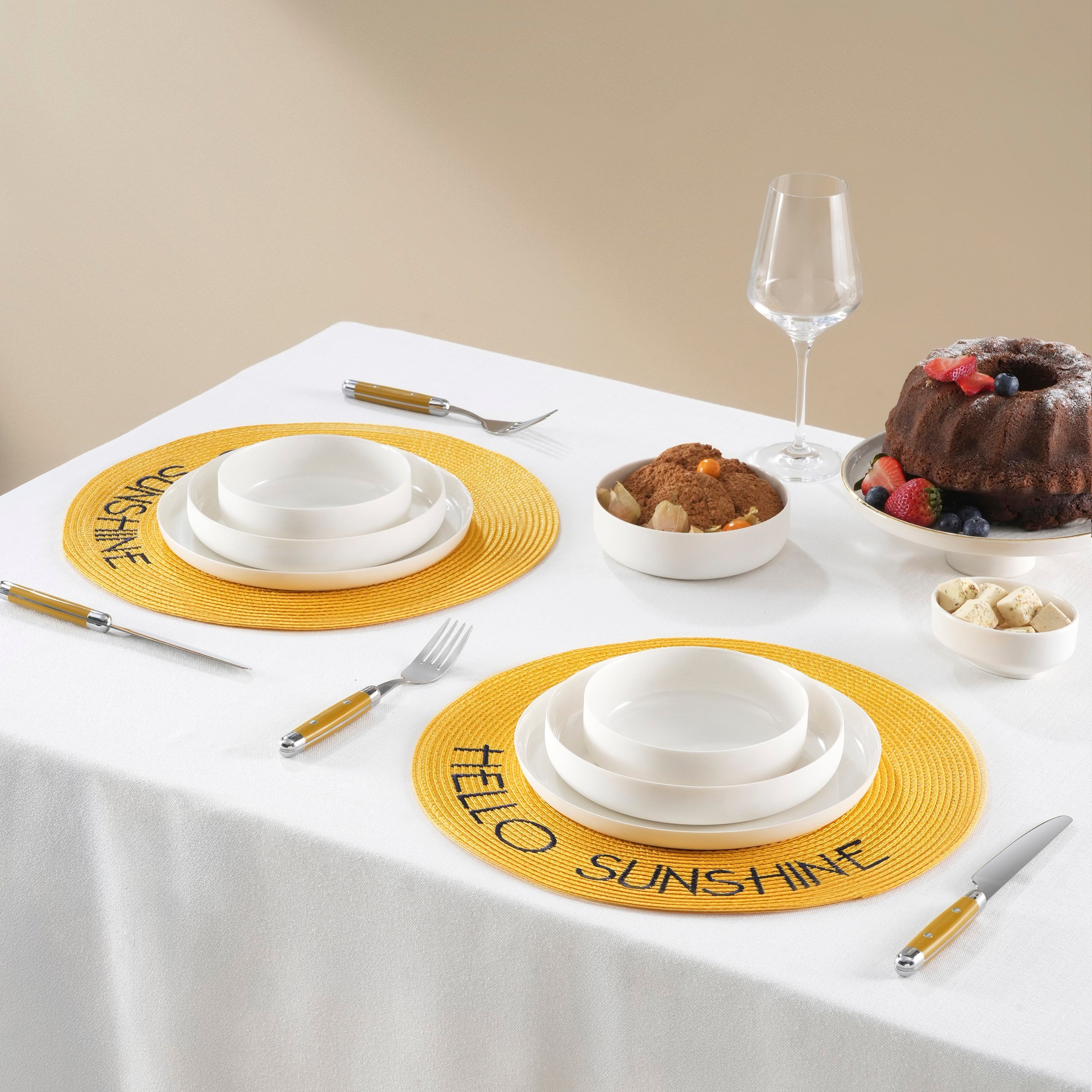Karaca Home Sunshine Amerikan Servisi 2'li Set