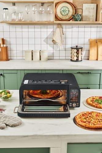 Karaca Multicrust Artisan Retro Pizza Makinesi ve Airfryer Mat Siyah
