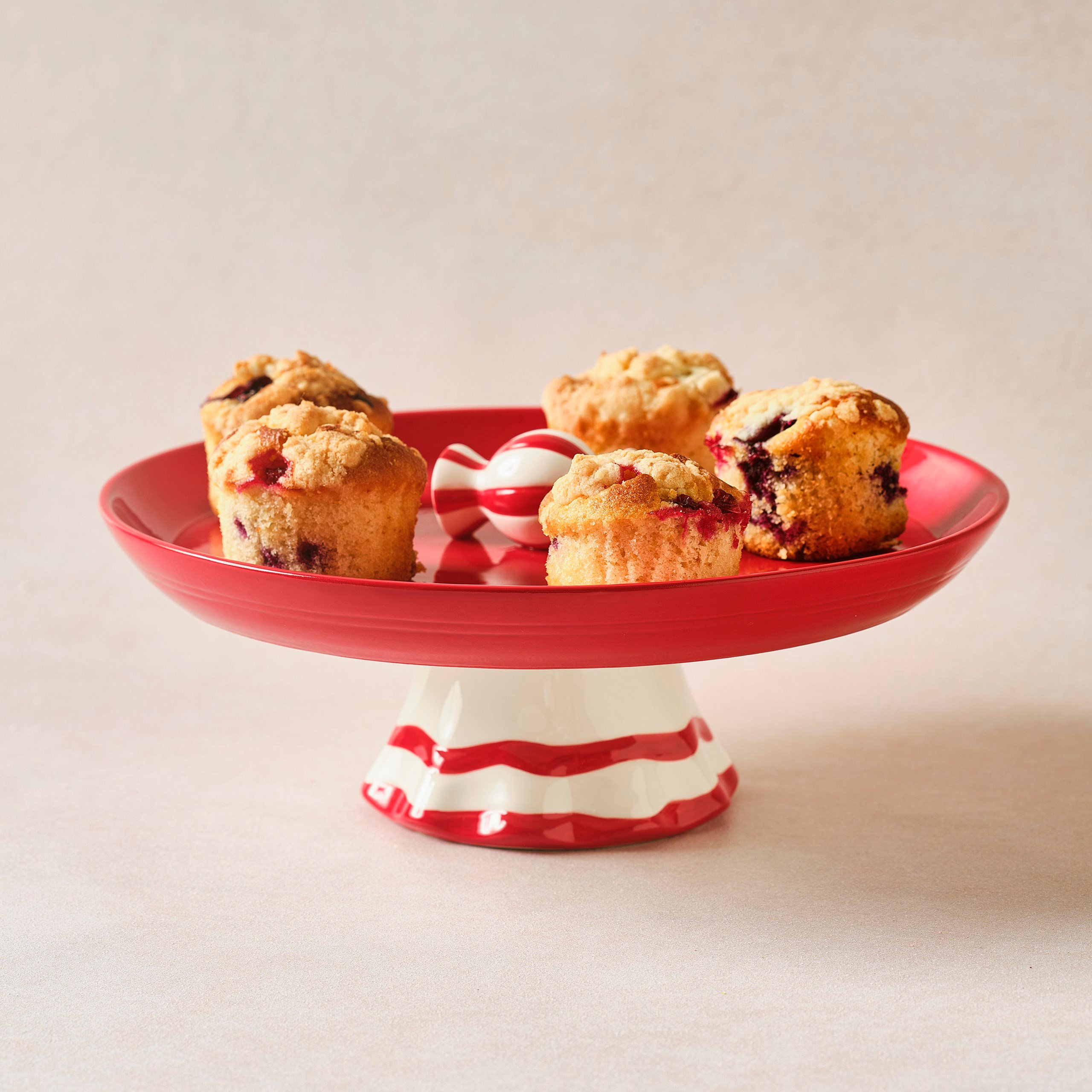 Karaca New Year Yılbaşı Candy Twist Kek Standı 25,4 cm
