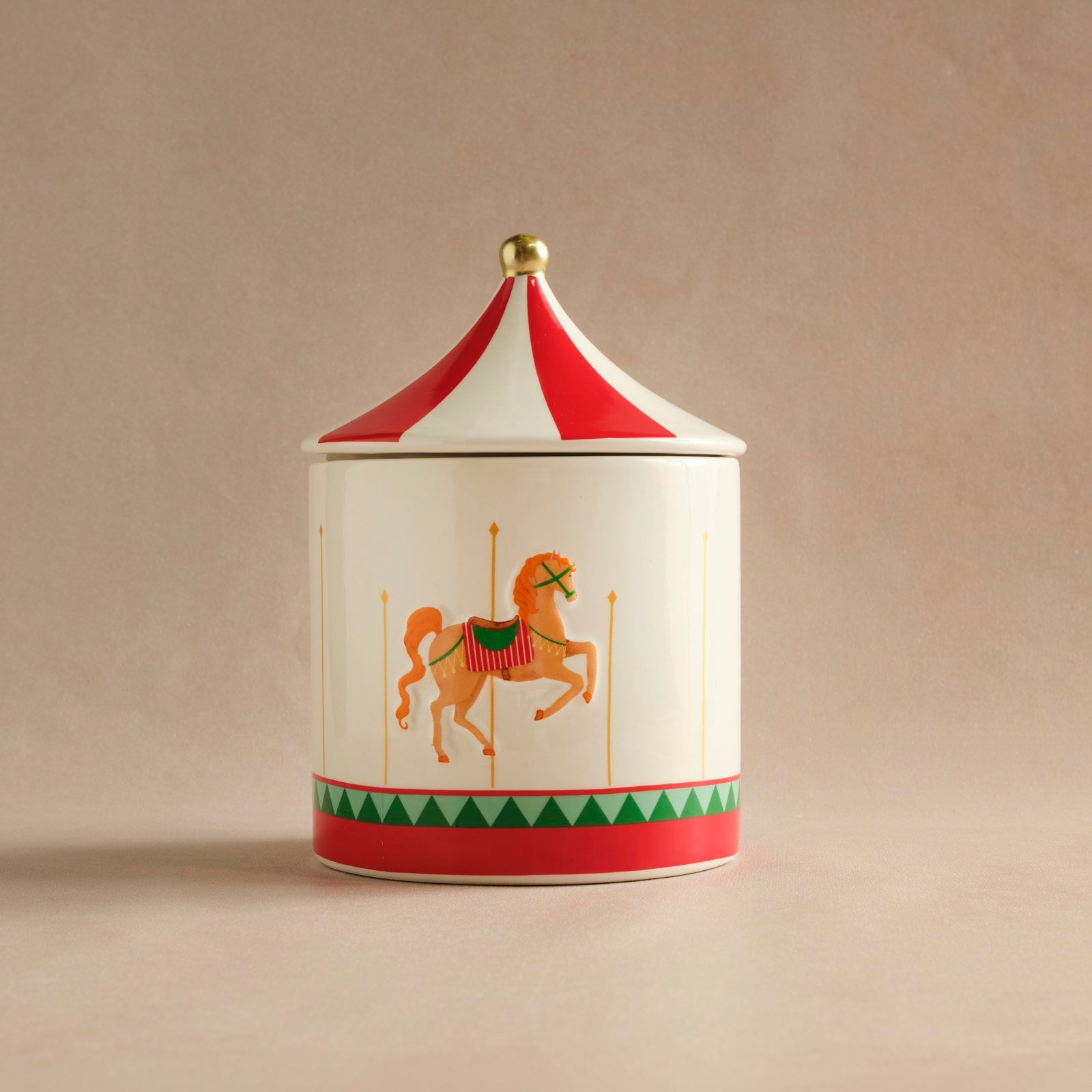 Karaca New Year Yılbaşı Carousel Saklama Kabı 22 cm