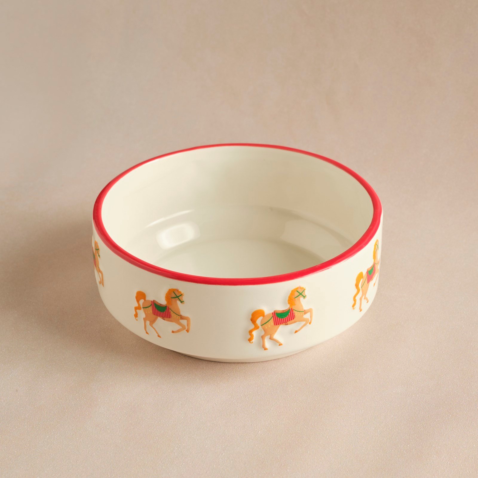 Karaca New Year Yılbaşı Carousel Salata Kasesi 20,5 cm