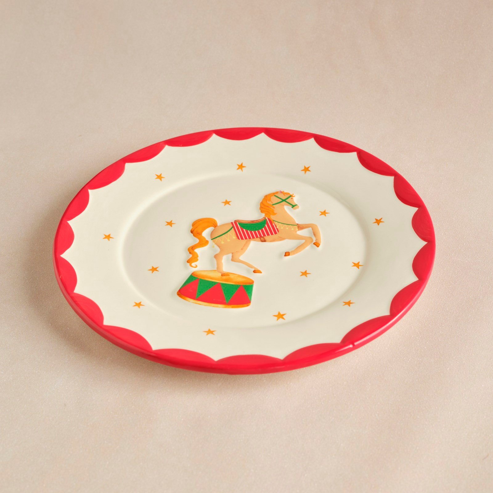 Karaca New Year Yılbaşı Carousel Servis Tabağı 26,5 cm