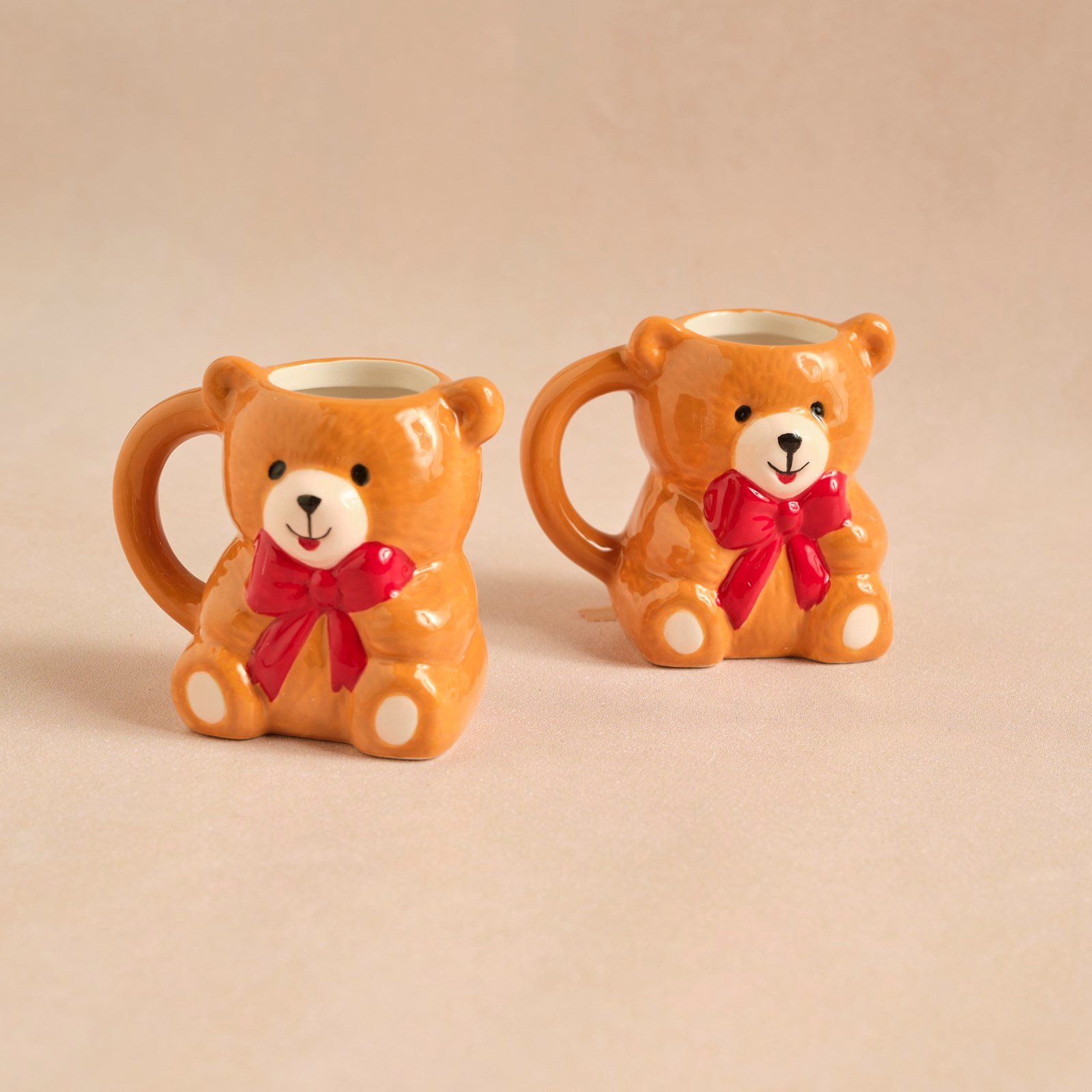 Karaca New Year Yılbaşı Lovely Bear 2 Kişilik Kahve Fincan Takımı 110 ml