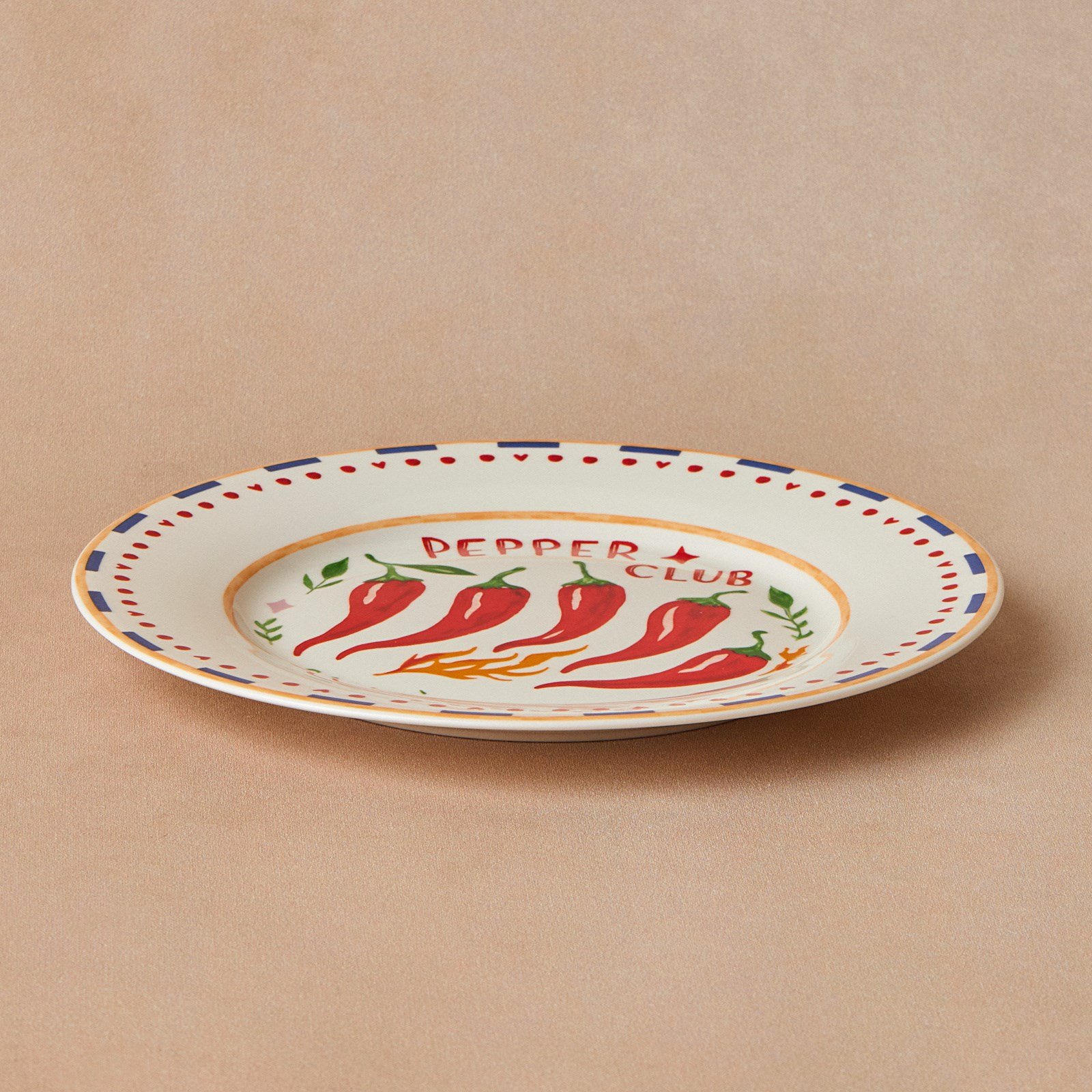 Karaca Pepper Club Pasta Tabağı 19 cm Mavi