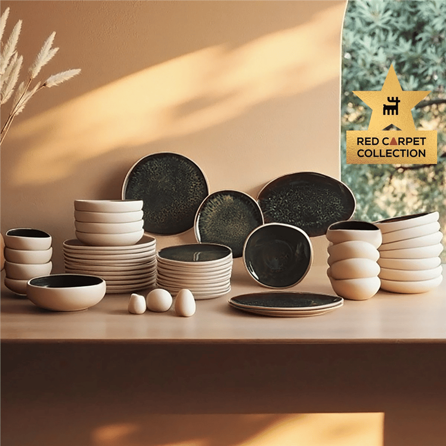 Karaca Red Carpet Earth Collection Galactic 55 Parça 12 Kişilik Yemek Takımı
