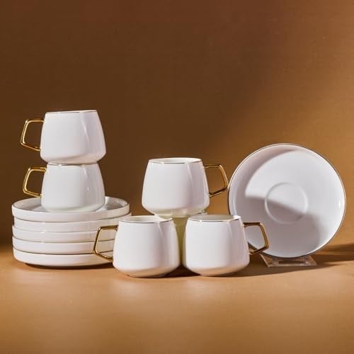 Karaca Saturn 6 Kişilik Kahve Fincanı Takımı 90 ml Gold