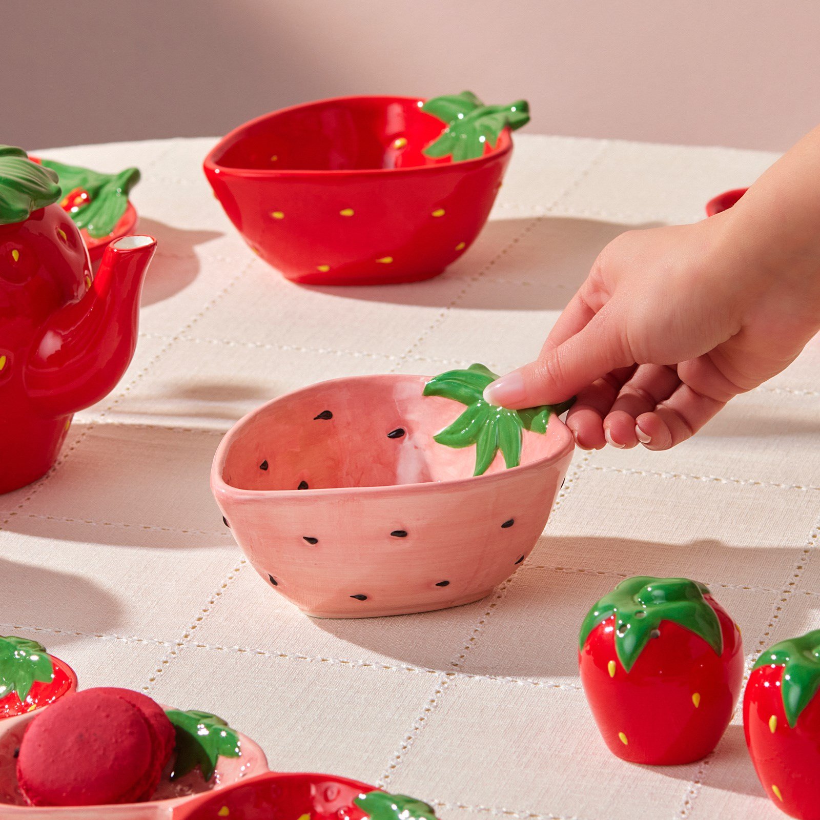 Karaca Strawberry Kase 15 cm Pembe