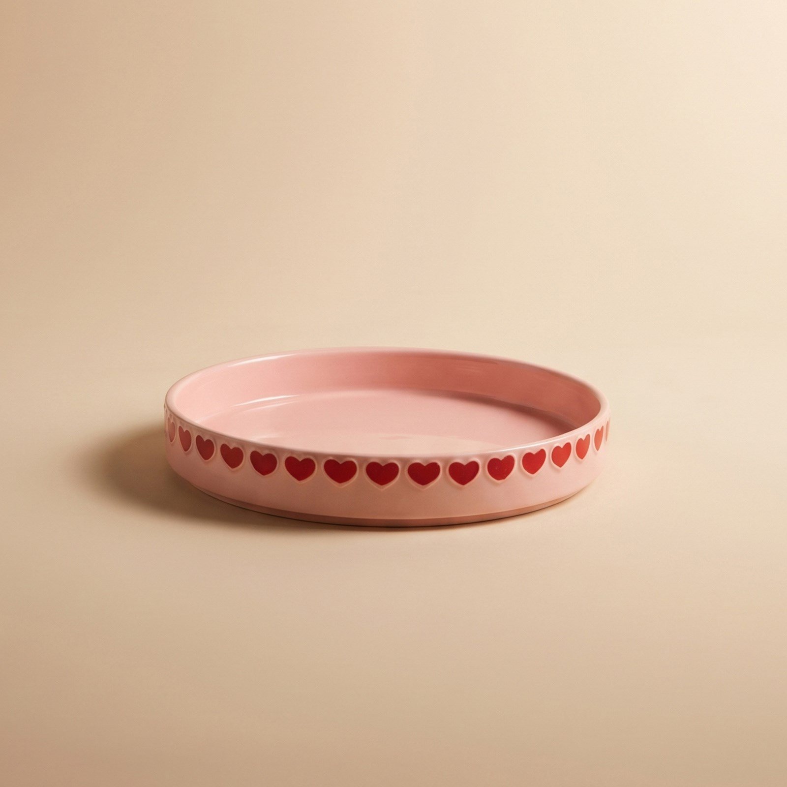 Karaca Sweetheart Çukur Tabak Pembe 20 cm