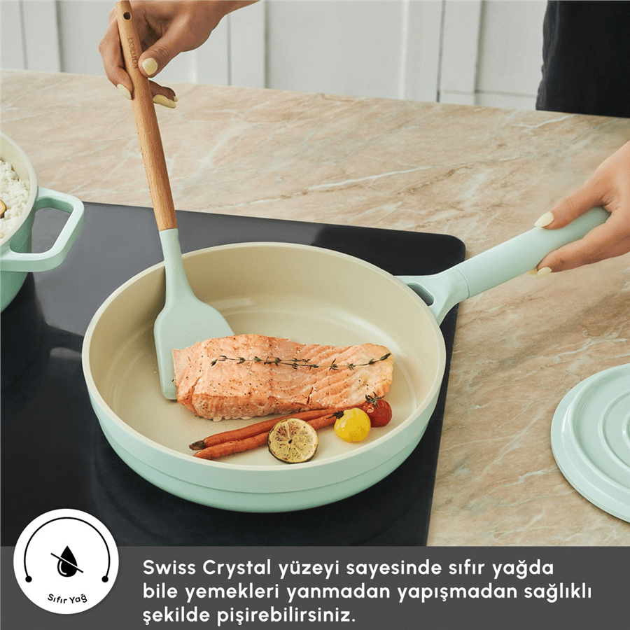 Karaca Swiss Crystal Neocast 7 Parça Döküm Tencere ve Tava Seti