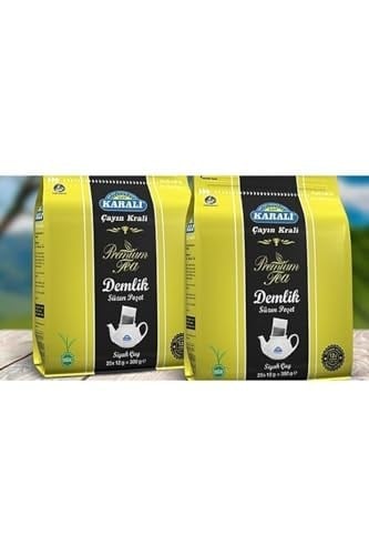 Karali Premium Demlik Poşet Siyah Çay 25 Li 2 Adet