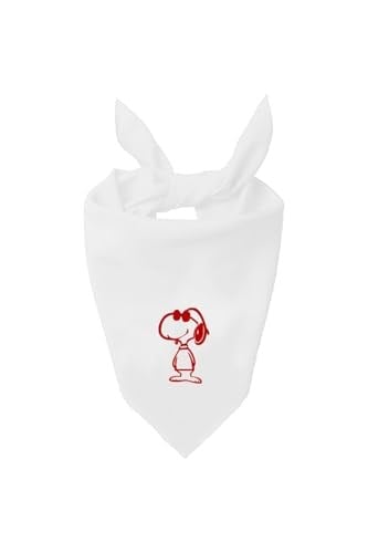 Kare Snoopy Tasarım Tek Renk Fular