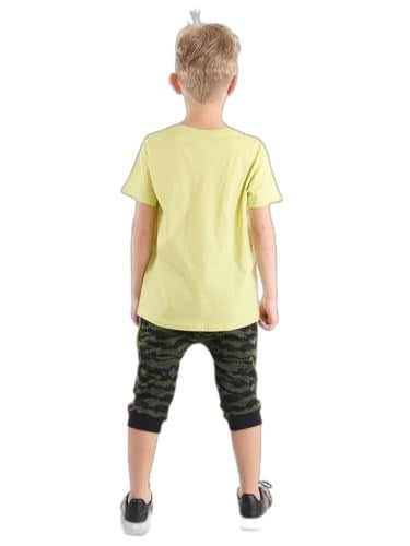 Kaşif Kurt Erkek Çocuk T-shirt Kapri Şort Takım