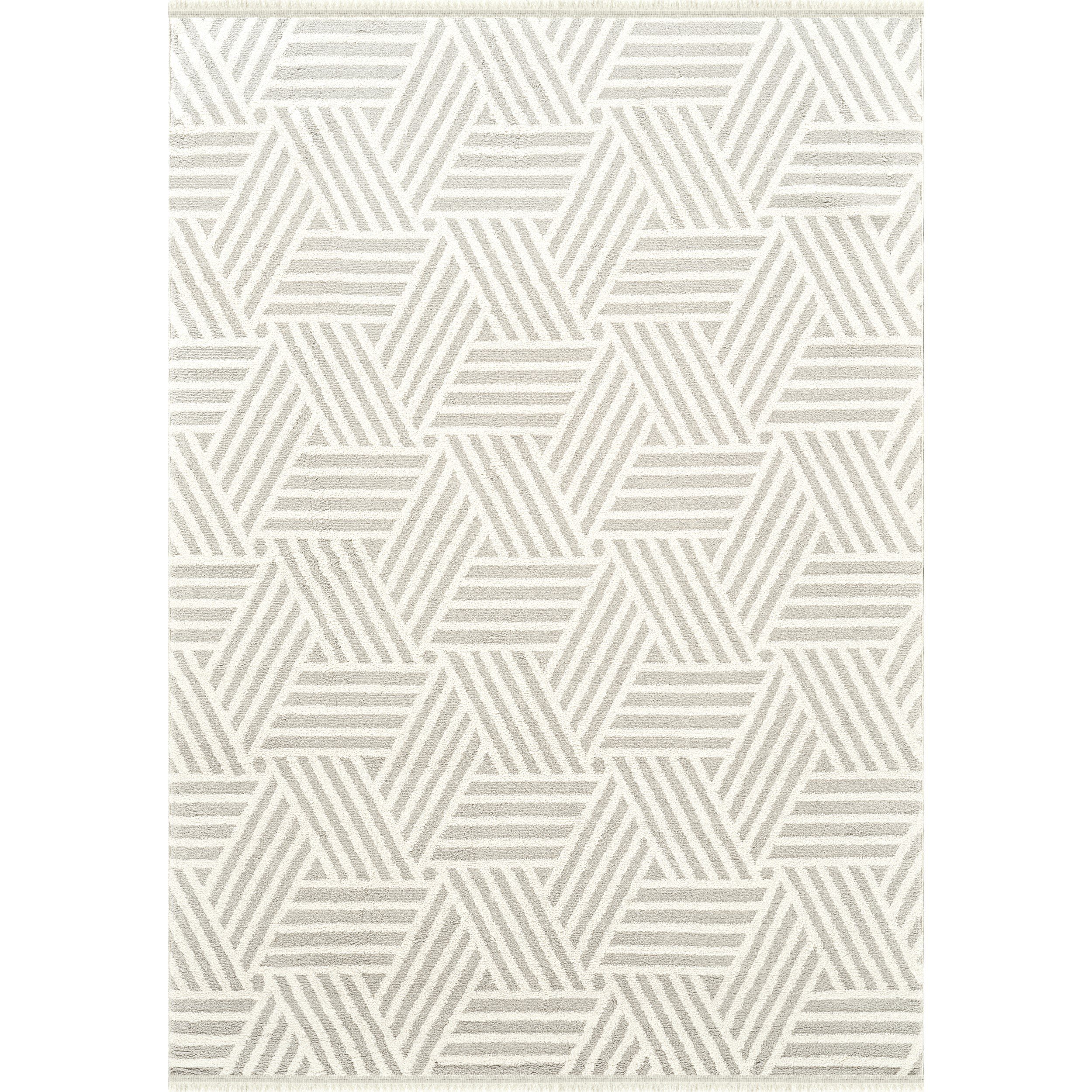 Kaşmir Halı 7/24 Plushy Tova Gray 80x150 cm