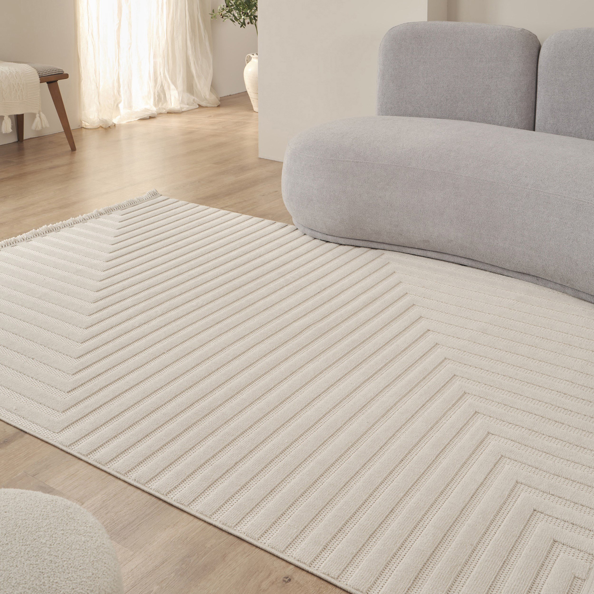 Kaşmir Halı İskandinav Rune White 50x80 cm