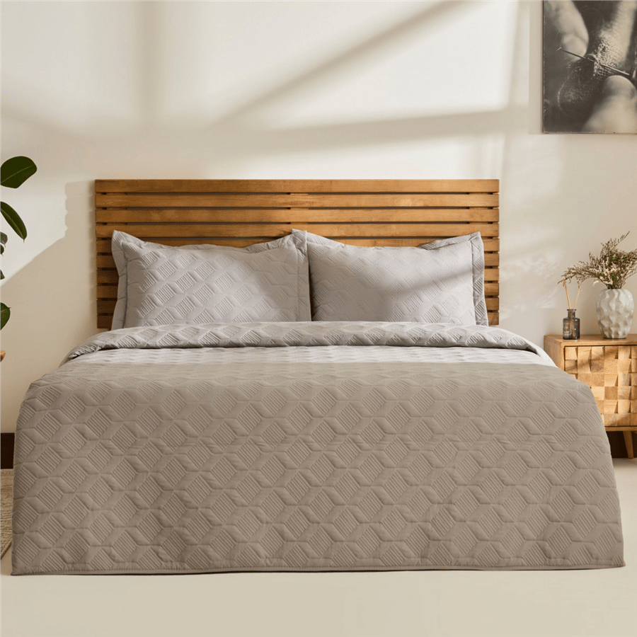 Kaşmir Home Greta Geometrik Yatak Örtüsü Takımı