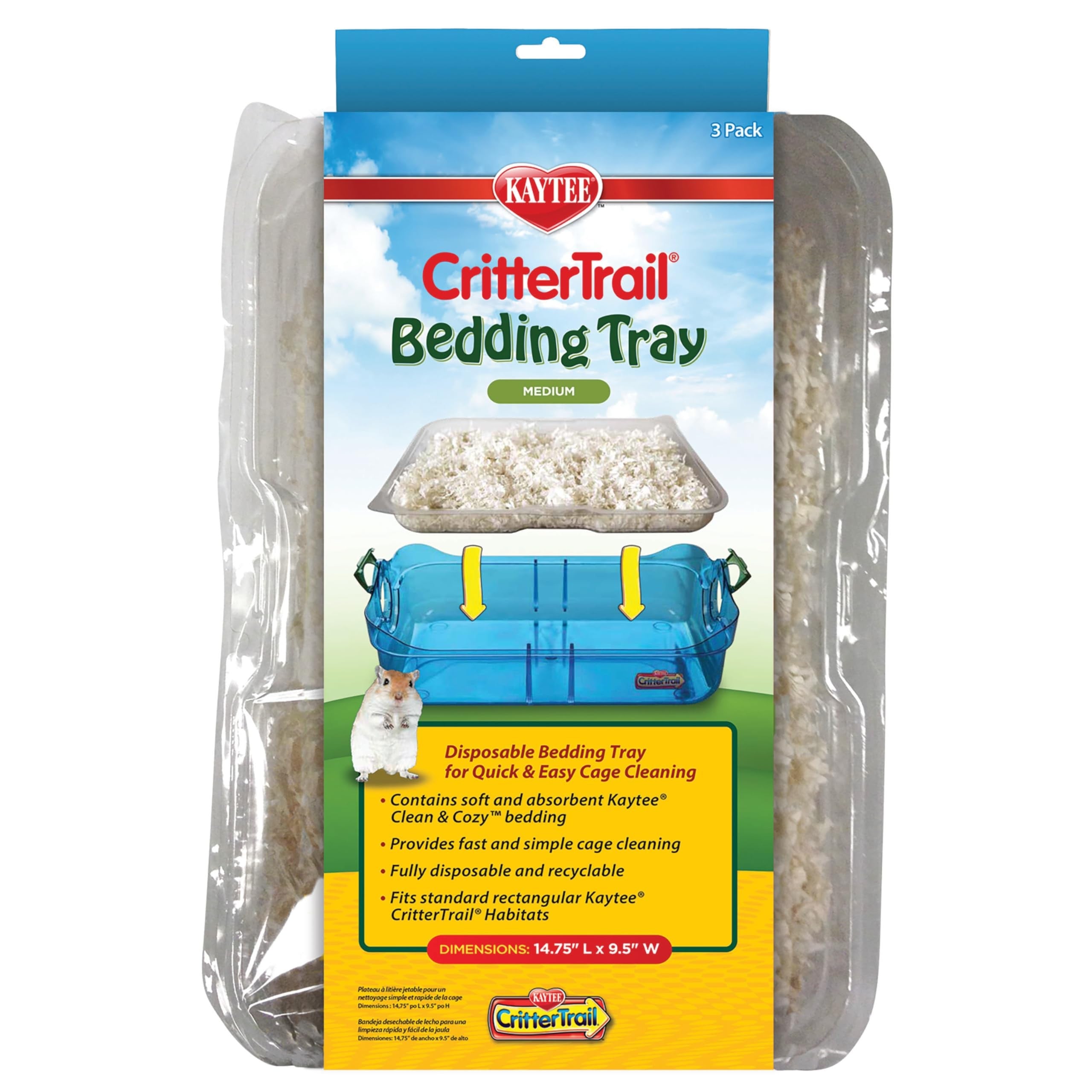 Kaytee Crittertrail Yatak Tepsisi 3 Adet