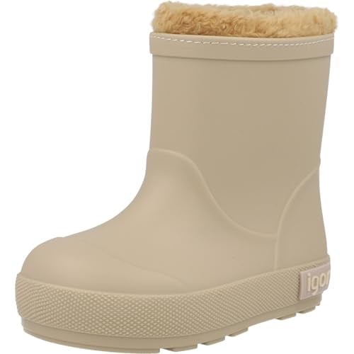 Kids A More W10306 Yogi Borreguito Igor Marka İçi Kürklü Unisex Çocuk Yağmur Çizmesi Bej
