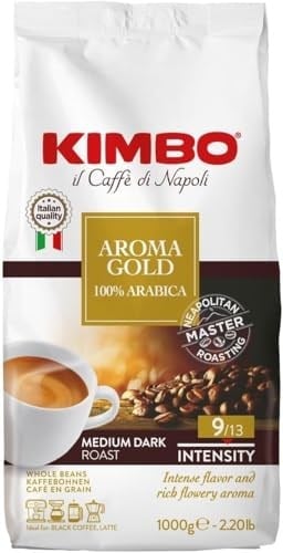 Kimbo Aroma Gold 100% Arabica Çekirdek Kahve (1000 gr)