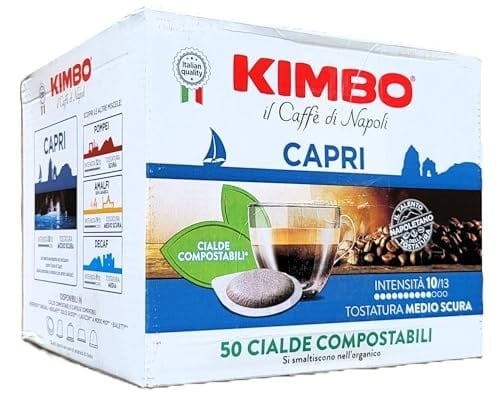 Kimbo Cialde Capri Yassı Pod Uyumlu Kapsül Kahve (50’li Kutuda)