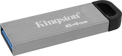 Kingston DataTraveler Kyson 64GB USB Flash Bellek Şık, Kapaksız Metal gövdeli 200MB/s ye Varan Okuma DTKN/64GB - Seçenekler: 64GB, 32GB, 128GB, 256GB