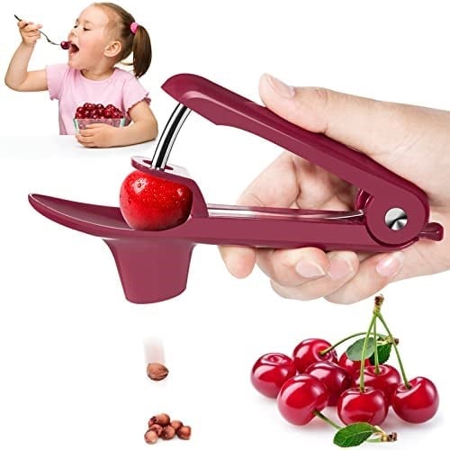Kiraz çekirdeği aleti, hızlı çıkarılan kiraz çekirdeği ve zeytin çekirdeği çıkarıcı, kiraz çekirdeği ve taş çıkarıcı, yer tasarrufu sağlayan kilit tasarımlı oyuk aleti