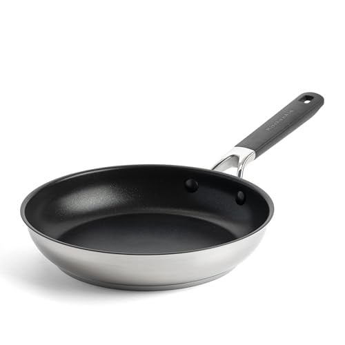 KitchenAid Paslanmaz Çelik Kızartma Tavası, Seramik Kaplama 24 cm - Bedenler: 20 cm, 24 cm, 28 cm