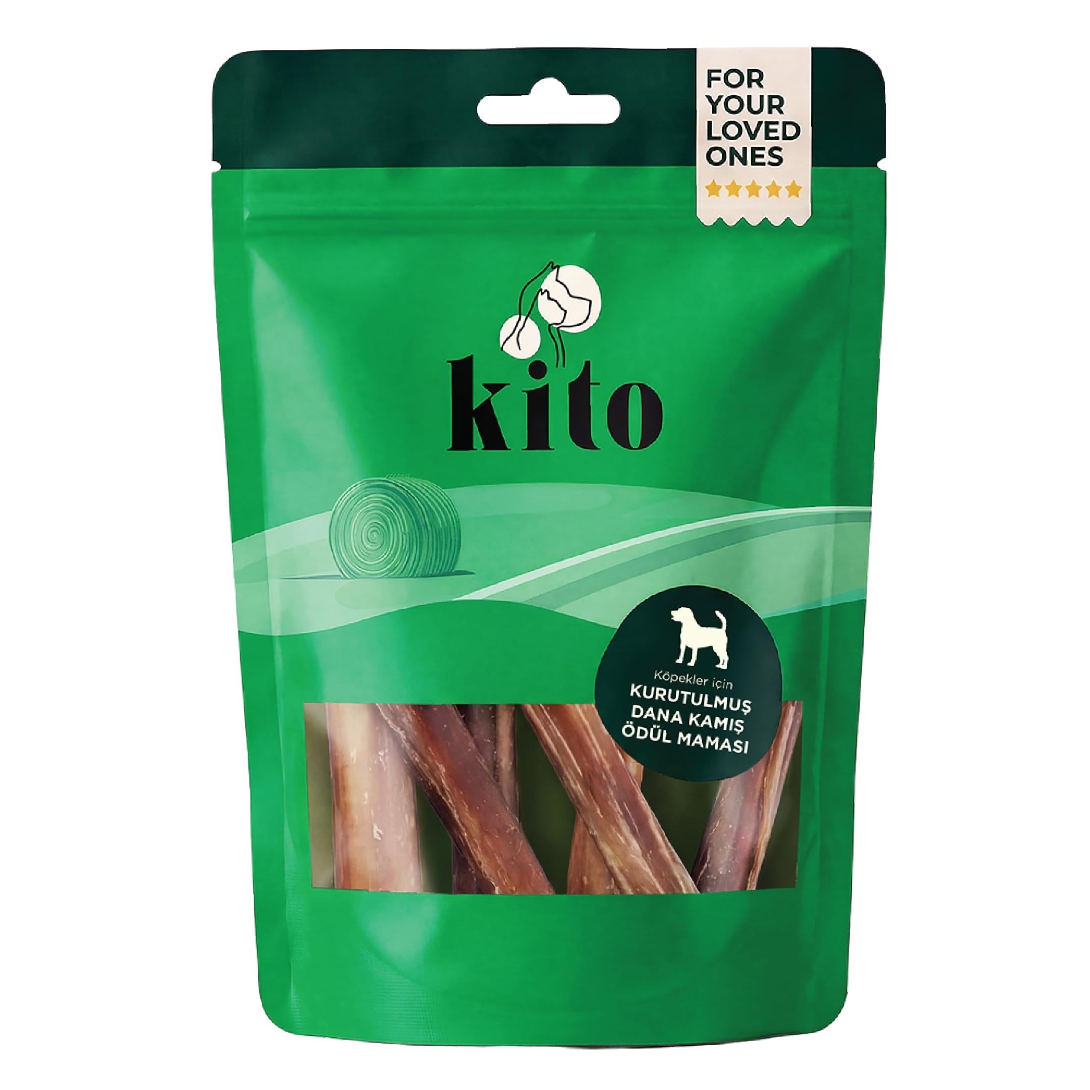 Kito Dana Kamış Çiğnemelik Köpek Ödül Maması%100 Doğal, Glutensiz, Organik 100 gr