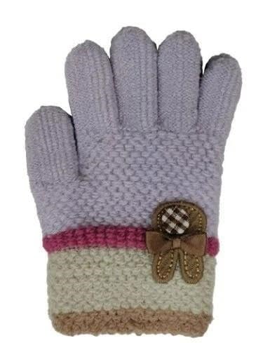 Kitti 3-6 Yaş Kız Çocuk Örme Eldiven K25220-02