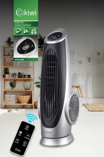 Kiwi KFAN-7690 Kumandali Turbo Fan Vantilatör, Gri