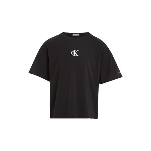 Kız Çocuk Ck Logo Boxy T-Shirt - Siyah
