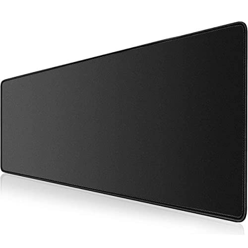 Klasse Pro Black Edition - Dikişli Kenar 70x30, 90x40, 100x50 ve 120x60 cm Oyuncu Gaming Mouse Pad (Siyah, 90x40 cm) - Seçenekler: 50U x 100G cm, 70x30 cm, 90x40 cm, 120x60 cm