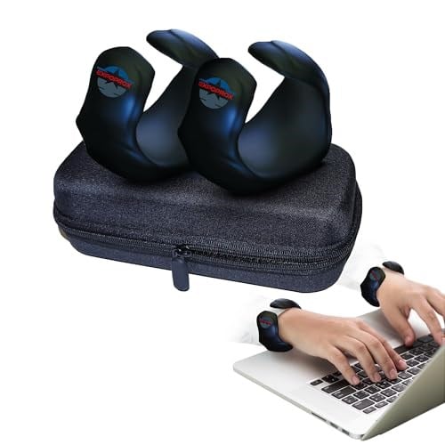Klavye, Mouse pad, Dizüstü Bilgisayar ve PC Çalışması veya Oyuncu Desteği için Giyilebilir Oyun Bilek Desteği (SİYAH, S-M)