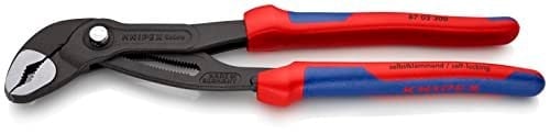 KNIPEX Cobra, Su Pompası Pensesi | 2K Saplı Boru Anahtarı, Büyük, Krom Vanadyum, Atramentize Edilmiş Pas Koruması, 300 Mm, 87 02 300