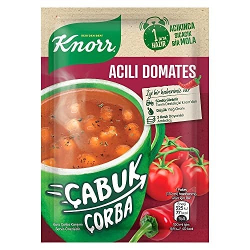 Knorr Çabuk Çorba Acılı Domates 22 g