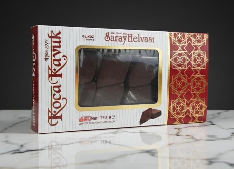 KocaKavuk Bitter Kokolin Kaplı Saray Helvası Glikoz İçermez 170-350 Gr (170 Gr)