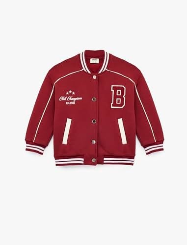 Koton Bomber Varsity Jacket - Seçenekler: 6 Yıl, 7 Yıl, 8 Yıl, 9 Yıl, 12 Yıl, 14 Yıl
