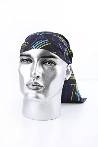 Kravatkolik 80's Siyah Mavi Bandana BND72
