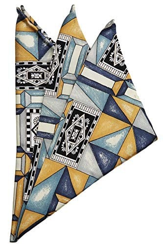 Kravatkolik Çok Renkli Motif Baskılı İpek Mendil SPS412