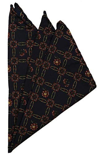 Kravatkolik Lacivert Motif Baskılı İpek Mendil SPS312