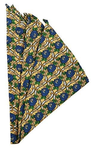 Kravatkolik Sarı Motif Baskılı İpek Mendil SPS246