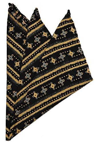 Kravatkolik Siyah Motif Baskılı İpek Mendil SPS328