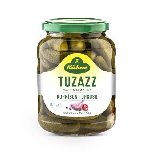 Kühne Tuz Azaltılmış Kornişon Turşusu 670 gr