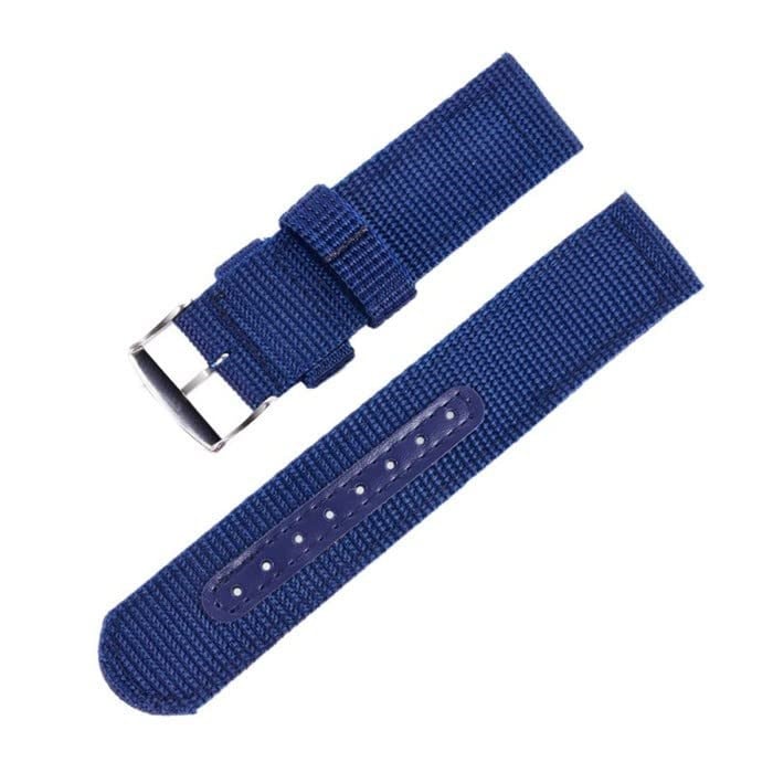 Kumaş Perlon Koyu Lacivert 24mm Spor Saat Kordonu Kayışı Nato Zul