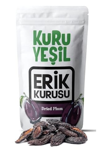 Kuru Yeşil Doğal Kuru Erik 50 gr - Şekersiz ve Katkısız, Sağlıklı Atıştırmalık, Yüksek Lifli, Vegan ve Glutensiz Kuru Meyve