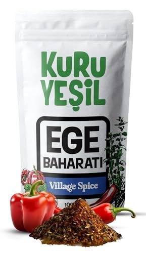 Kuru Yeşil Kahvaltılık Baharat - Kızarmış Patates Baharatı Sebze Çeşnisi - Ege Baharatı Çeşni - 100 gr