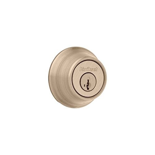 Kwikset Antik Pirinç SmartKey® özelliğine sahip 660 Tek Silindir Sürgü